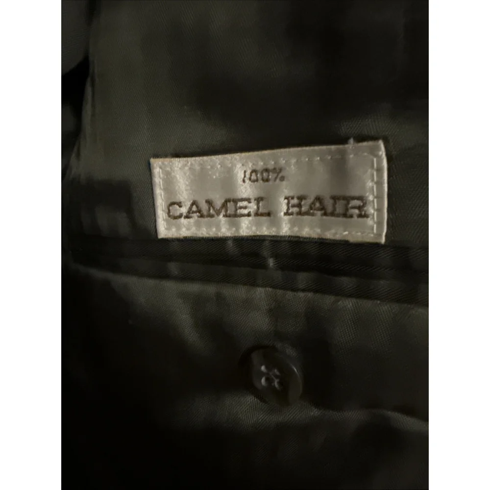 Vintage Bill Blass Men’s 100% Camel Hair Sport Coat Forest Green, Parisian, 40R